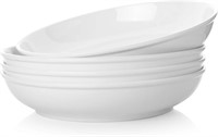 45 Oz Large Pasta Bowls  9.75 Inch Set of 4  White