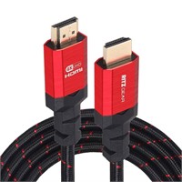 (5-Pack) RITZ 30ft 4K HDMI Cable 18Gbps-Red
