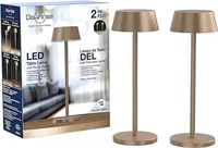 *Sealed* 2-PK Dawnrise Rechargeable LED Table Lamp