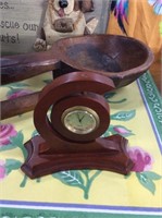 Wooden carved clock