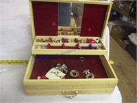 JEWELRY CHEST & CONTENTS