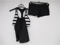 2-Pc Women's XL Swimwear Set, Tankini T-Back Top
