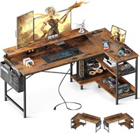 ODK 58 Gaming Desk  USB Port  L-Shaped