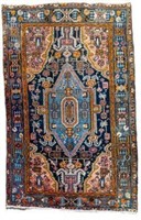 PERSIAN Handknotted Rug Approx 4'x6'