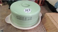 METAL COVERED CHEESE DISH