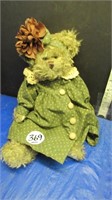 BEARINGTON BEAR VICTORIAN STYLE BEAR (GREEN)