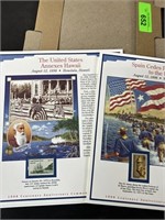 2PC COMMEMORATIVE STAAMPS / PANELS HAWAII+