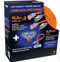 2-Pk PRIME 50 ft Outdoor Extension Cord