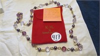KENNETH J LANE COLOURED BEADED NECKLACE
