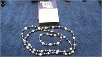 PEARL-TYPE NECKLACE & MATCHING BRACELET