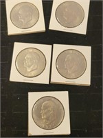 5X 1971 EISENHOWER DOLLARS