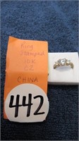 RING STAMPED 10KCZ CHINA