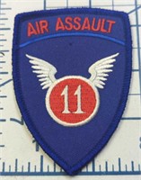 USA made iron-on military patch air assault