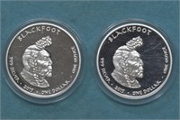2 - 1ozt Silver .999 (2ozt TW) Rounds