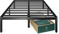 Zinus 16" King Bed Frame with Steel Slat Support,