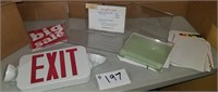 Exit Sign & Accessories, Store Display Items