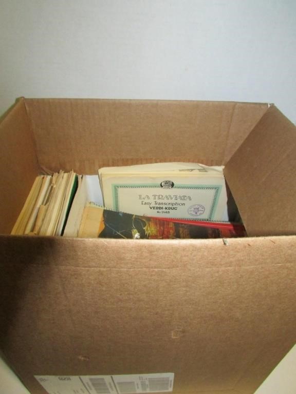 Box of Vintage 1900-1950 Music, and Other Material