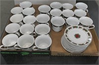 2 Boxes of Christmas Cups & Saucers