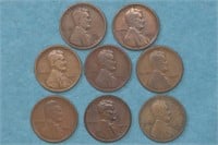 8 - Lincoln Wheat Cents 10s,11s,12s,13s,14s,22d,23