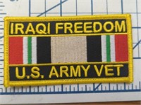 USA made iron-on military patch Iraqi freedom US