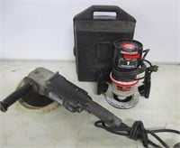 Craftsman 1hp Router & 7"/ 9" Angle Polisher