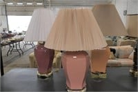 (3) Pastel Table Lamps