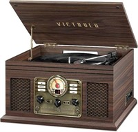 **SEE DECL** Victrola Nostalgic 6-in-1 Bluetooth