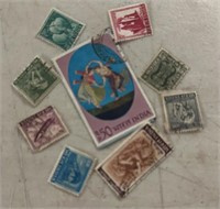 (9)”DIFFERENT” INDIA POSTAGE STAMPS-ASSORTED