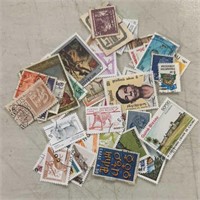 (50)WORLD POSTAGE STAMPS-ASSORTED
