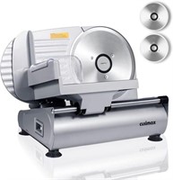 CUSIMAX 200W Electric Deli Food Slicer with Two