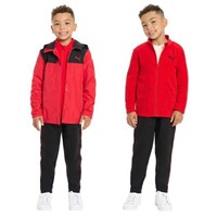 Puma Boy's XL 3-in-1 Jacket, Black and Red Extra