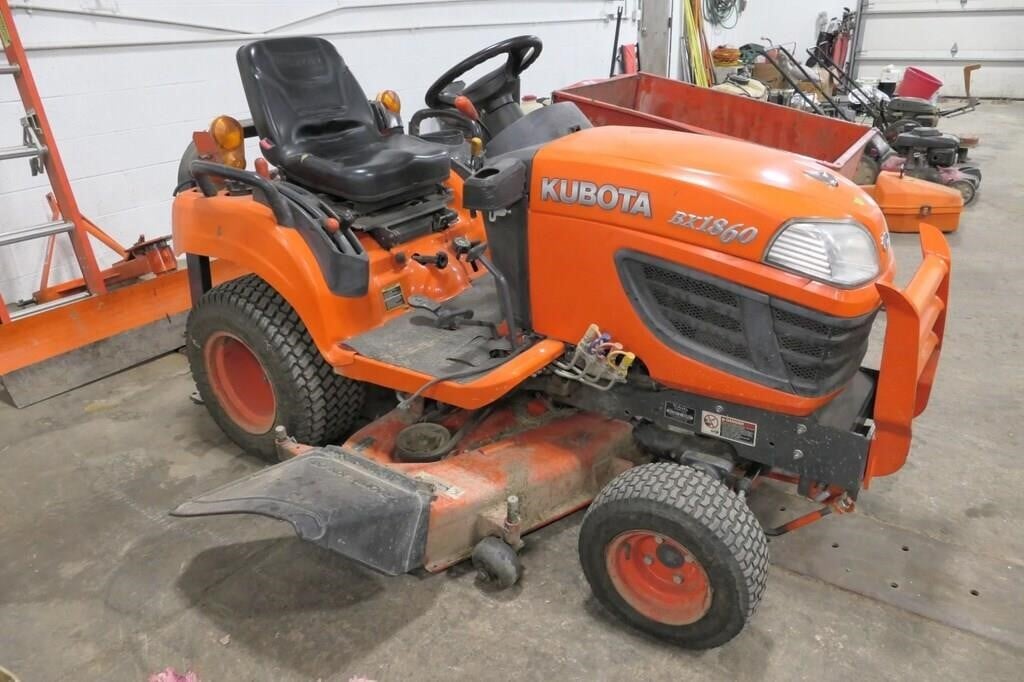Kubota BX1860 4x4 Diesel Lawn Tractor, 54", 1439hr