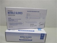 2 Boxes New Nitrile Gloves Size Large