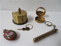 Brass Roll Stamp Dispenser, Perfume Bottle, More