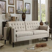 Alton Furniture Upholstered Tufted Loveseat Couch,