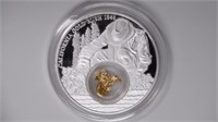 2016 Niue 1ozt Silver .999 w/ Gold Leaf