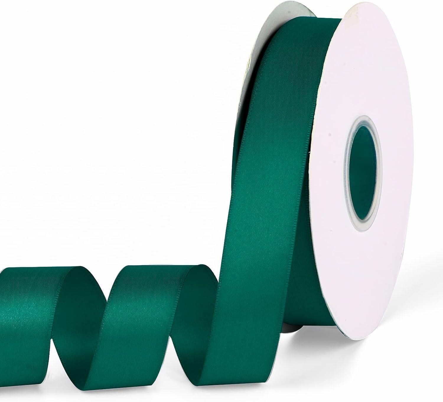 Satin Ribbon Solid Color Forest Green