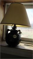 DOUBLE HANDLED POTTERY BASED LAMP