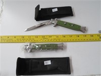 Two, Spring Assist. Folding Knives