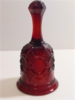 1979 Avon Red Glass Christmas Bell