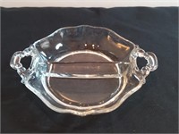 Heisey Cambridge Open-handled Divided Dish