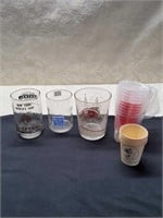 NYC, PRR and Nickel RR glass cups & Misc