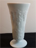 Large Opal Milk Glass Vase Indiana Glass Harvest