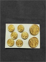 Norfork and Western Uniform Button set