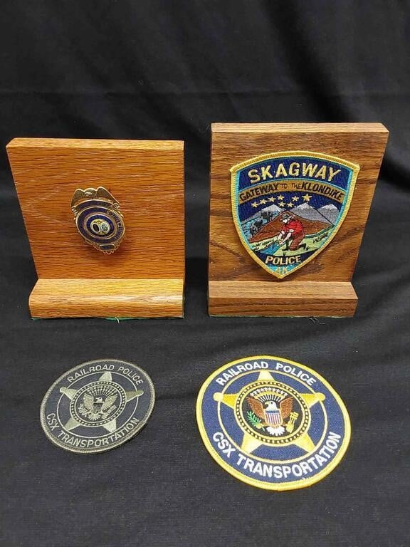 Railroad Patches & Dept of Natural Resources Badge