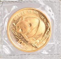 1987 Chinese Panda 1 Oz Gold Coin