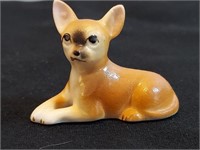 Porcelain Chihuahua Dog Figurine