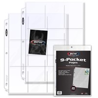9 pockets card holder pages 20x