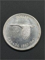 1967 Canada Goose Silver Dollar