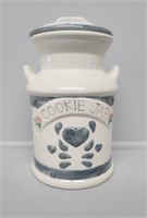 White Ceramic Milk Can Cookie Jar